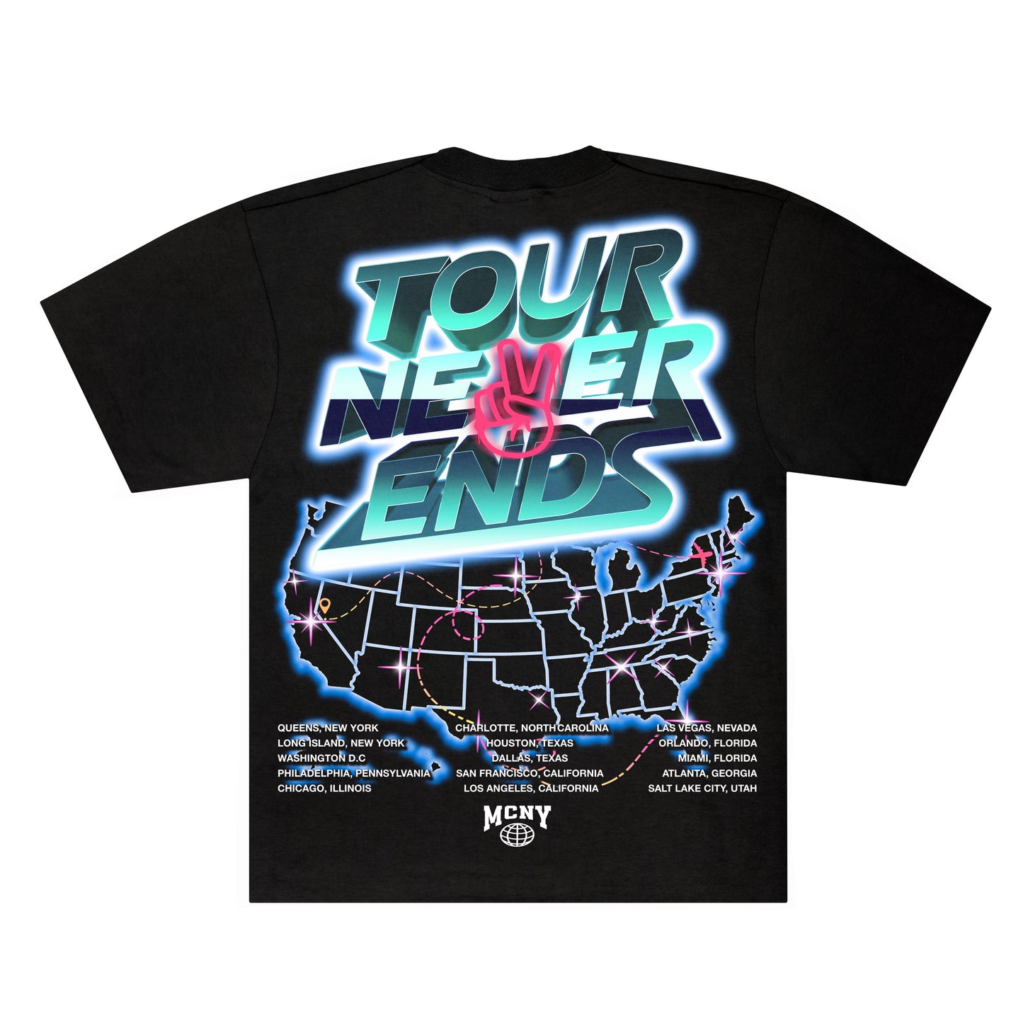 TOUR NEVER ENDS T-SHIRT